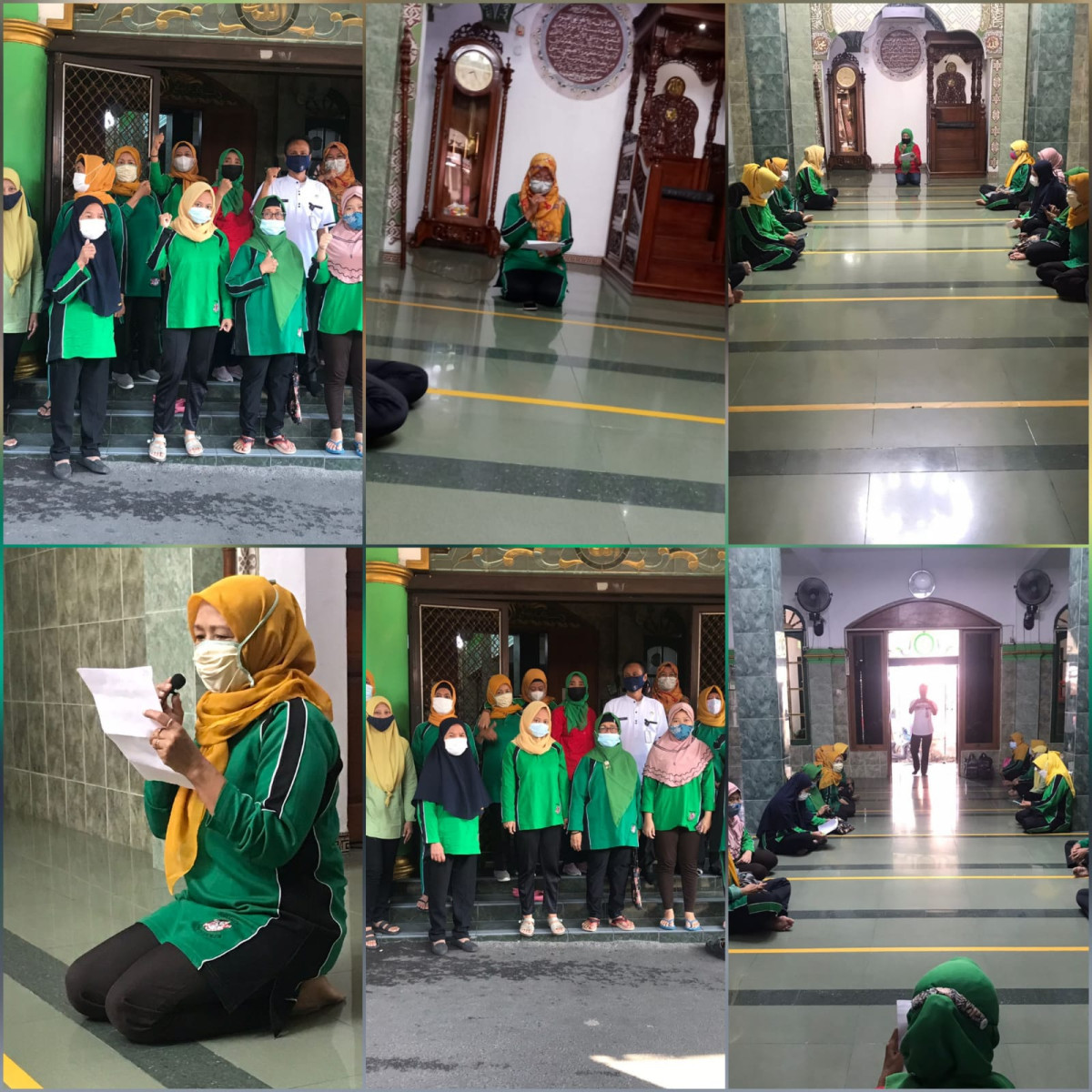 Koar2 PSN DBD dan Covid di Masjid Baitunnur RW. 008 bersama  Staf Kesra Kel. UKS